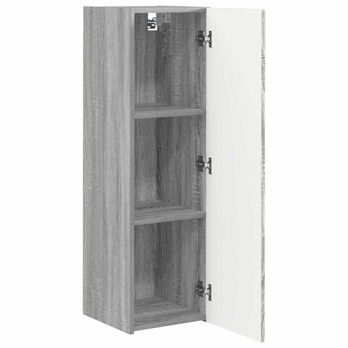 Dulap TV de perete Pe perete 2 pcs Gri Sonoma 30 x 31 x 100 cm - WALTI WALTI