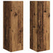 Dulap TV de perete Pe perete 2 pcs Lemn Vechi 30 x 31 x 100 cm - WALTI WALTI