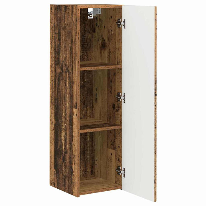 Dulap TV de perete Pe perete 2 pcs Lemn Vechi 30 x 31 x 100 cm - WALTI WALTI