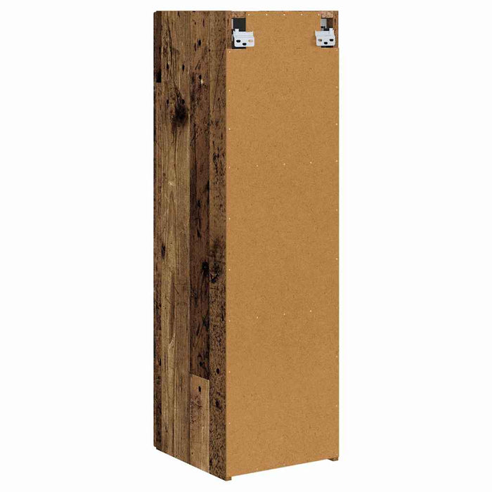 Dulap TV de perete Pe perete 2 pcs Lemn Vechi 30 x 31 x 100 cm - WALTI WALTI