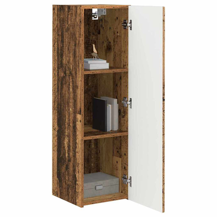 Dulap TV de perete Pe perete 2 pcs Lemn Vechi 30 x 31 x 100 cm - WALTI WALTI