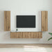 Dulap TV de perete 2 pcs Stejar artizanal 30 x 31 x 100 cm - WALTI WALTI