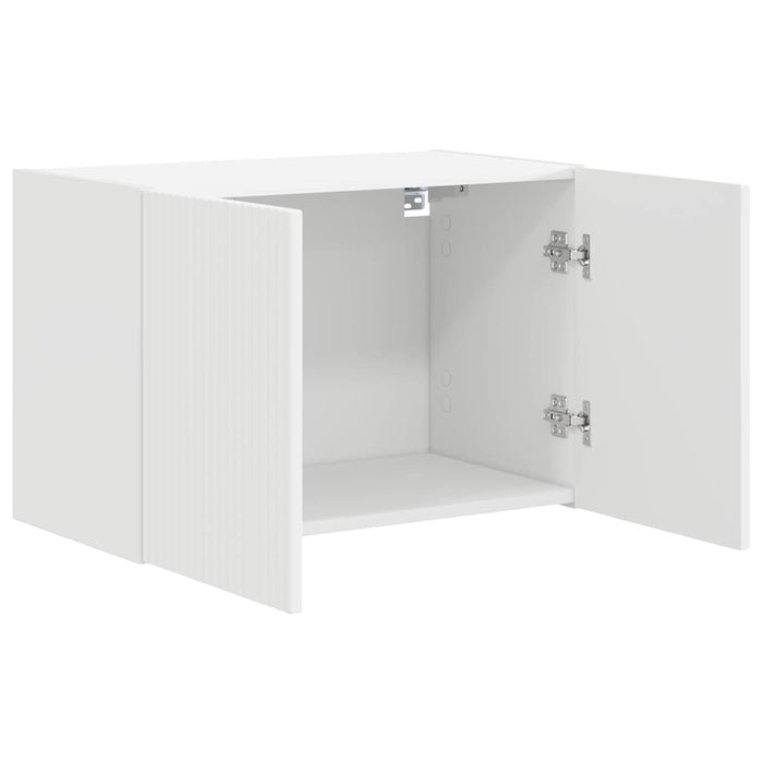 Dulap TV de perete Alb 59,5 x 31 x 40 cm Lemn compozit - WALTI WALTI