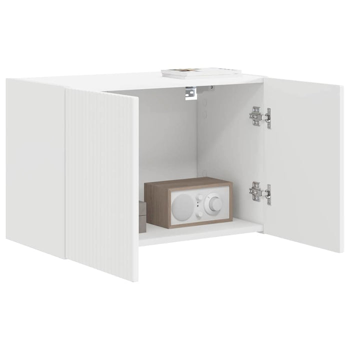 Dulap TV de perete Alb 59,5 x 31 x 40 cm Lemn compozit - WALTI WALTI