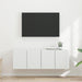 Dulap TV de perete 2 pcs Alb 59,5 x 31 x 40 cm Lemn compozit - WALTI WALTI