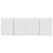 Dulap TV de perete 2 pcs Alb 59,5 x 31 x 40 cm Lemn compozit - WALTI WALTI