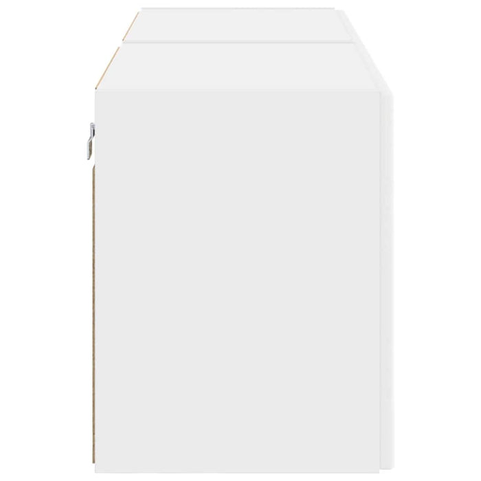 Dulap TV de perete 2 pcs Alb 59,5 x 31 x 40 cm Lemn compozit - WALTI WALTI