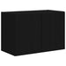 Dulap TV de perete Negru 59,5 x 31 x 40 cm Lemn compozit - WALTI WALTI