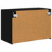 Dulap TV de perete Negru 59,5 x 31 x 40 cm Lemn compozit - WALTI WALTI