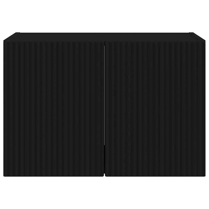 Dulap TV de perete Negru 59,5 x 31 x 40 cm Lemn compozit - WALTI WALTI