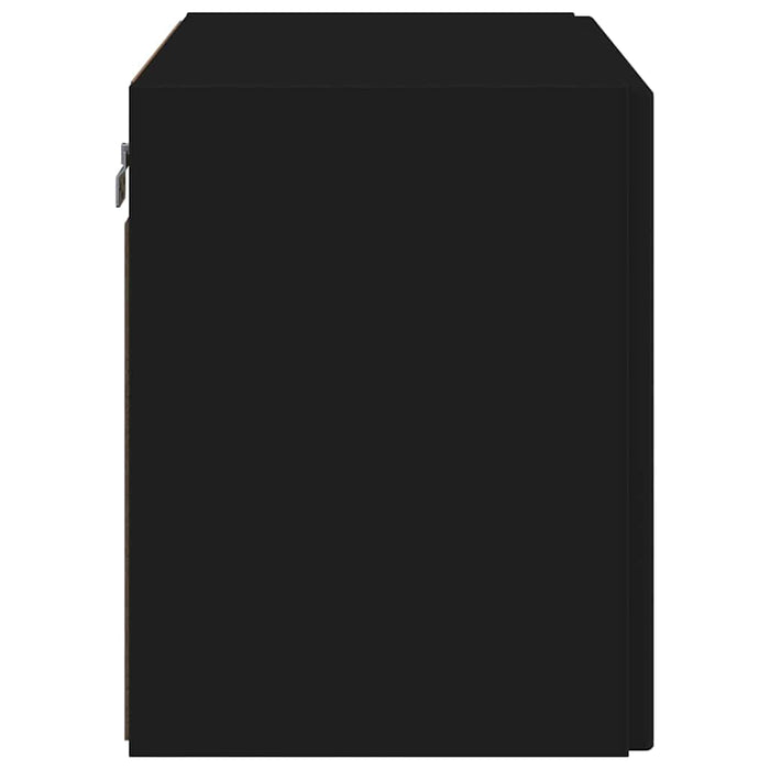 Dulap TV de perete Negru 59,5 x 31 x 40 cm Lemn compozit - WALTI WALTI
