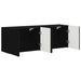 Dulap TV de perete 2 pcs Negru 59,5 x 31 x 40 cm Lemn compozit - WALTI WALTI