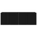 Dulap TV de perete 2 pcs Negru 59,5 x 31 x 40 cm Lemn compozit - WALTI WALTI