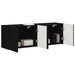 Dulap TV de perete 2 pcs Negru 59,5 x 31 x 40 cm Lemn compozit - WALTI WALTI