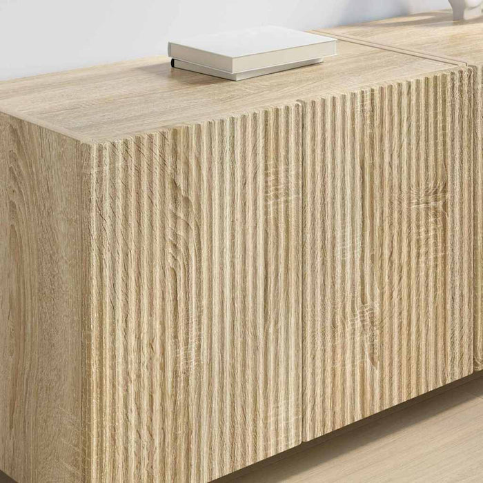 Dulap TV de perete 2 pcs Stejar Sonoma 59,5 x 31 x 40 cm - WALTI WALTI