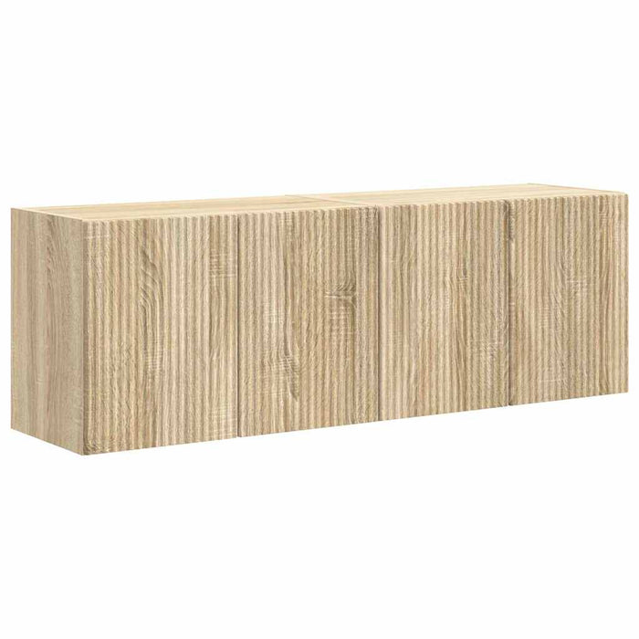 Dulap TV de perete 2 pcs Stejar Sonoma 59,5 x 31 x 40 cm - WALTI WALTI