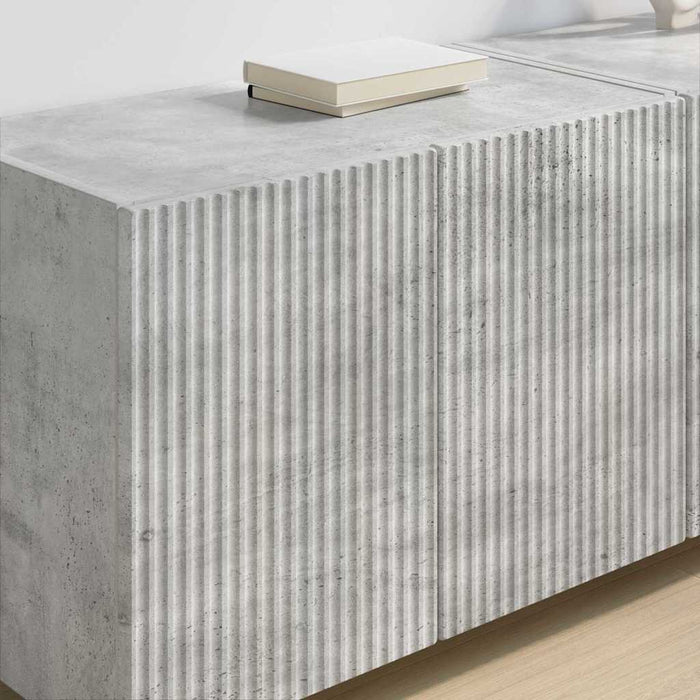 Dulap TV de perete Pe perete Gri din beton 59,5 x 31 x 40 cm - WALTI WALTI