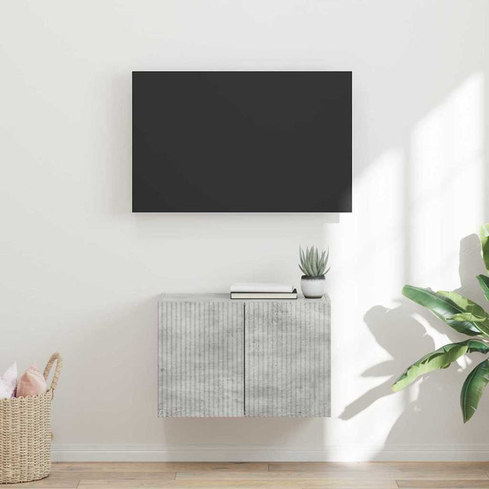 Dulap TV de perete Pe perete Gri din beton 59,5 x 31 x 40 cm - WALTI WALTI
