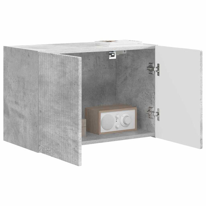 Dulap TV de perete Pe perete Gri din beton 59,5 x 31 x 40 cm - WALTI WALTI