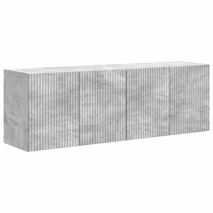 Dulap TV de perete 2 pcs Gri din beton 59,5 x 31 x 40 cm - WALTI WALTI