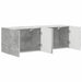 Dulap TV de perete 2 pcs Gri din beton 59,5 x 31 x 40 cm - WALTI WALTI