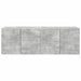 Dulap TV de perete 2 pcs Gri din beton 59,5 x 31 x 40 cm - WALTI WALTI