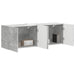 Dulap TV de perete 2 pcs Gri din beton 59,5 x 31 x 40 cm - WALTI WALTI