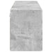 Dulap TV de perete 2 pcs Gri din beton 59,5 x 31 x 40 cm - WALTI WALTI