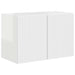 Dulap TV de perete Alb lucios 59,5 x 31 x 40 cm Lemn compozit - WALTI WALTI