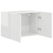 Dulap TV de perete Alb lucios 59,5 x 31 x 40 cm Lemn compozit - WALTI WALTI