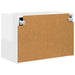 Dulap TV de perete Alb lucios 59,5 x 31 x 40 cm Lemn compozit - WALTI WALTI