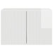 Dulap TV de perete Alb lucios 59,5 x 31 x 40 cm Lemn compozit - WALTI WALTI