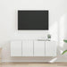 Dulap TV de perete Pe perete 2 pcs Alb lucios 59,5 x 31 x 40 cm - WALTI WALTI