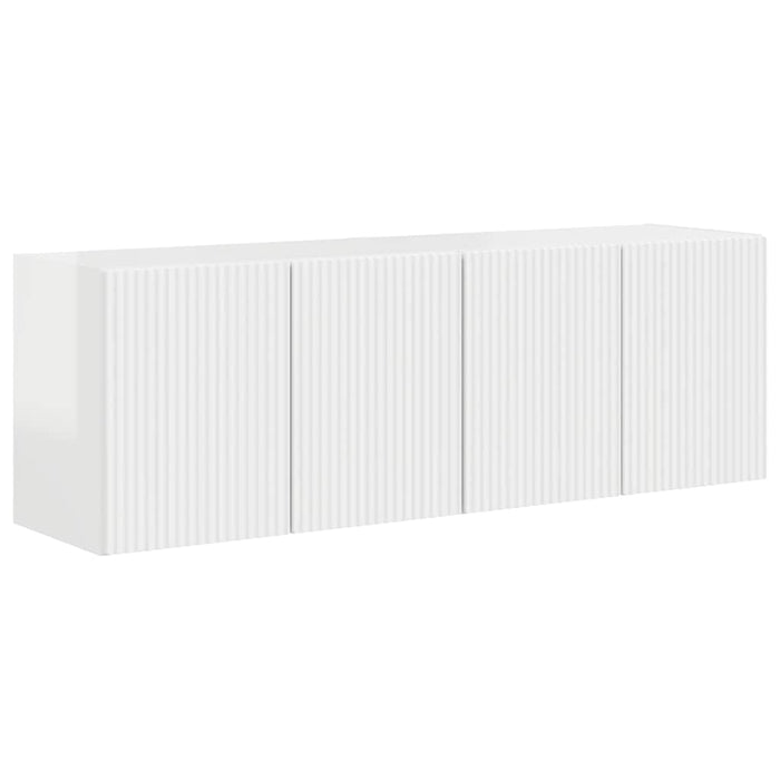 Dulap TV de perete Pe perete 2 pcs Alb lucios 59,5 x 31 x 40 cm - WALTI WALTI