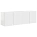 Dulap TV de perete Pe perete 2 pcs Alb lucios 59,5 x 31 x 40 cm - WALTI WALTI