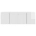 Dulap TV de perete Pe perete 2 pcs Alb lucios 59,5 x 31 x 40 cm - WALTI WALTI