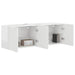 Dulap TV de perete Pe perete 2 pcs Alb lucios 59,5 x 31 x 40 cm - WALTI WALTI