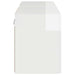 Dulap TV de perete Pe perete 2 pcs Alb lucios 59,5 x 31 x 40 cm - WALTI WALTI