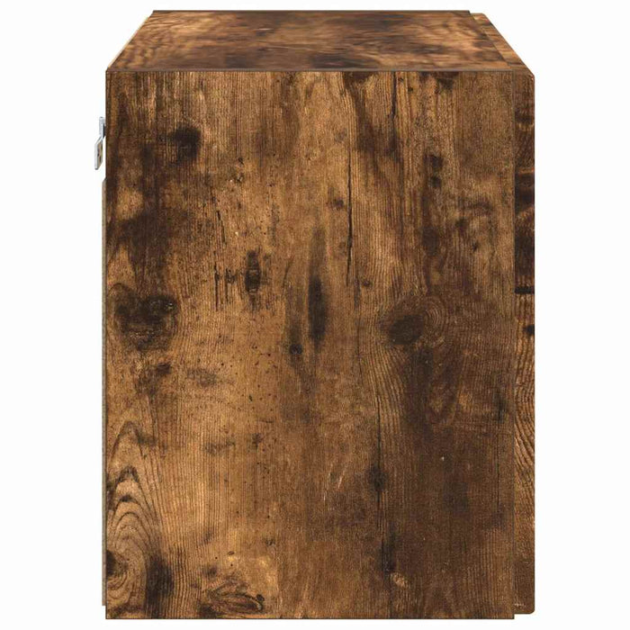 Dulap TV de perete Pe perete Stejar fumuriu 59,5 x 31 x 40 cm - WALTI WALTI