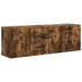 Dulap TV de perete 2 pcs Stejar fumuriu 59,5 x 31 x 40 cm - WALTI WALTI