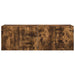 Dulap TV de perete 2 pcs Stejar fumuriu 59,5 x 31 x 40 cm - WALTI WALTI