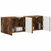 Dulap TV de perete 2 pcs Stejar fumuriu 59,5 x 31 x 40 cm - WALTI WALTI