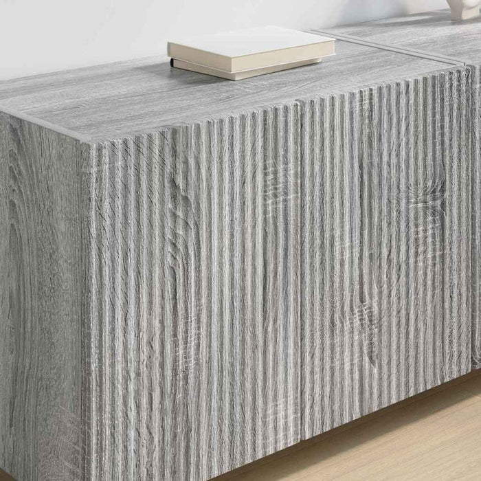 Dulap TV de perete Gri Sonoma 59,5 x 31 x 40 cm Lemn compozit - WALTI WALTI