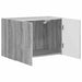 Dulap TV de perete Gri Sonoma 59,5 x 31 x 40 cm Lemn compozit - WALTI WALTI