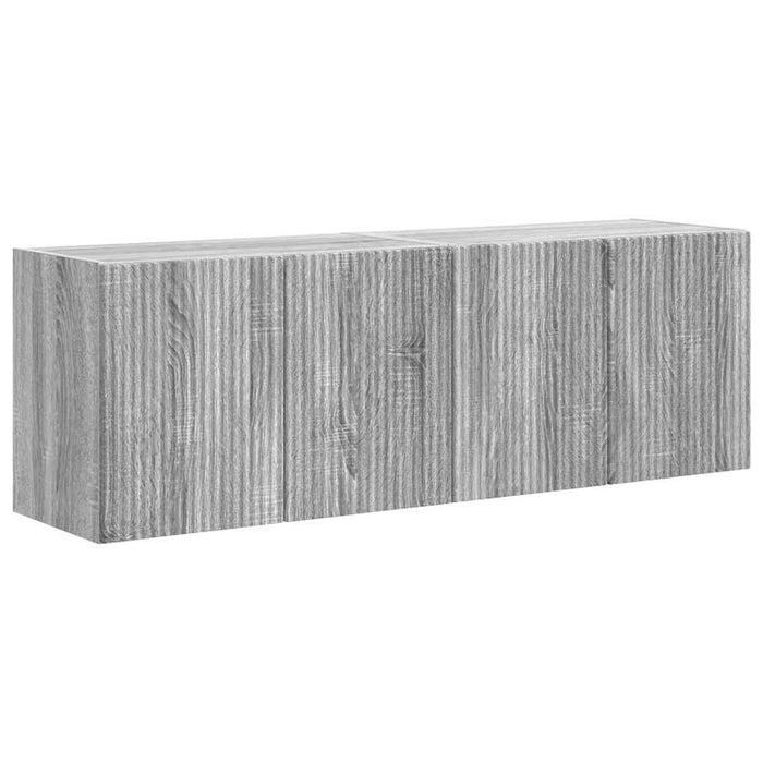 Dulap TV de perete Pe perete 2 pcs Gri Sonoma 59,5 x 31 x 40 cm - WALTI WALTI