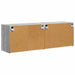 Dulap TV de perete Pe perete 2 pcs Gri Sonoma 59,5 x 31 x 40 cm - WALTI WALTI