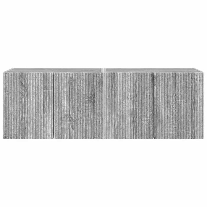 Dulap TV de perete Pe perete 2 pcs Gri Sonoma 59,5 x 31 x 40 cm - WALTI WALTI