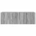 Dulap TV de perete Pe perete 2 pcs Gri Sonoma 59,5 x 31 x 40 cm - WALTI WALTI