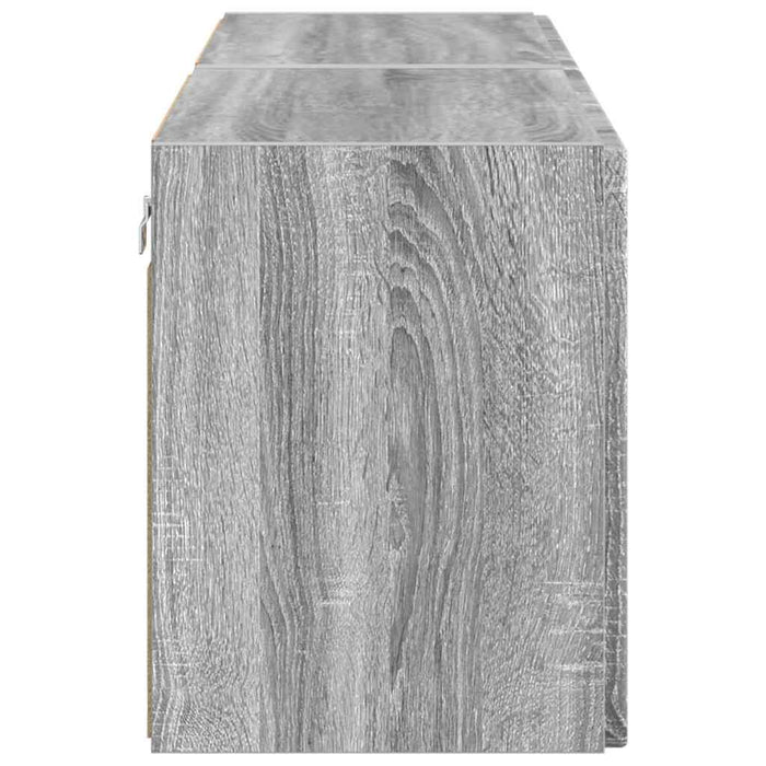 Dulap TV de perete Pe perete 2 pcs Gri Sonoma 59,5 x 31 x 40 cm - WALTI WALTI