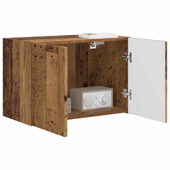 Dulap TV de perete Lemn Vechi 59,5 x 31 x 40 cm Lemn compozit - WALTI WALTI